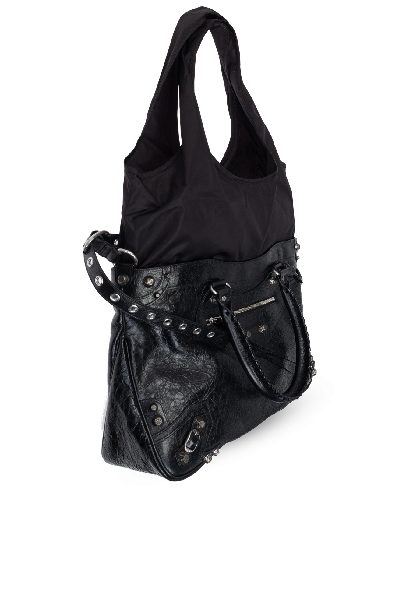 Black 'cord details bucket bag' Shopper Bag Balenciaga Black 'cord details bucket bag' Shopper Bag Balenciaga